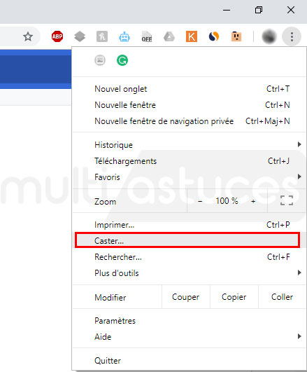 Chromecast pour Windows 10