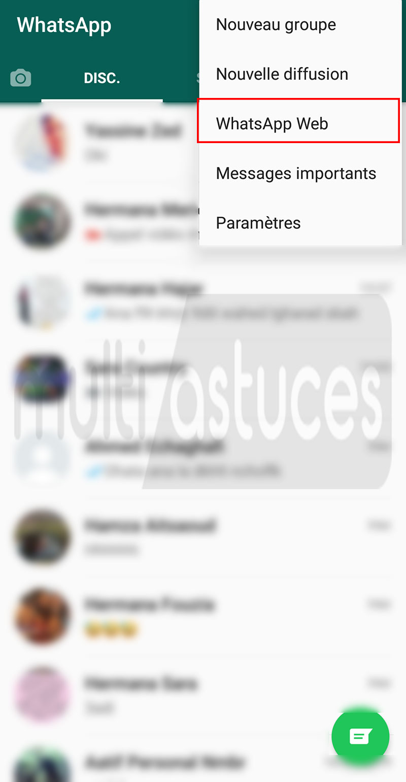 utiliser le Whatsapp de quelqu'un
