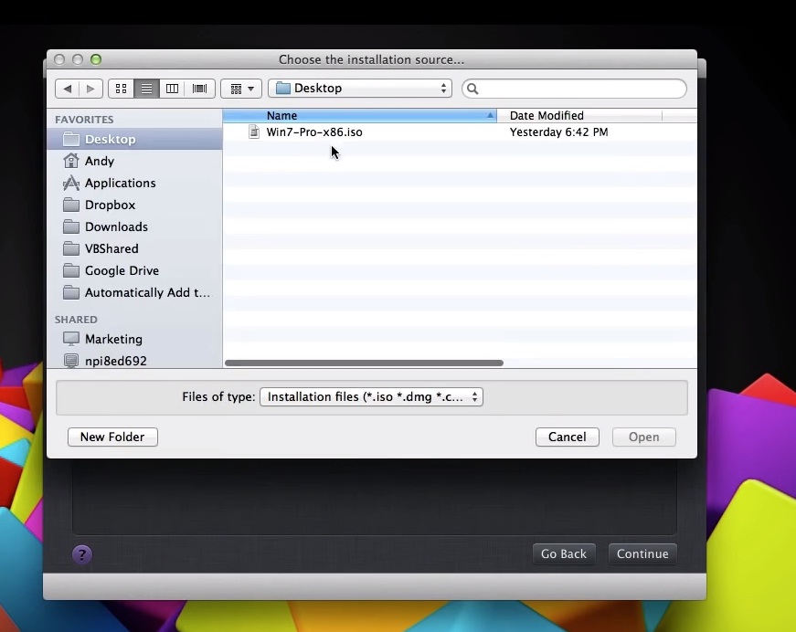 Windows sur Mac