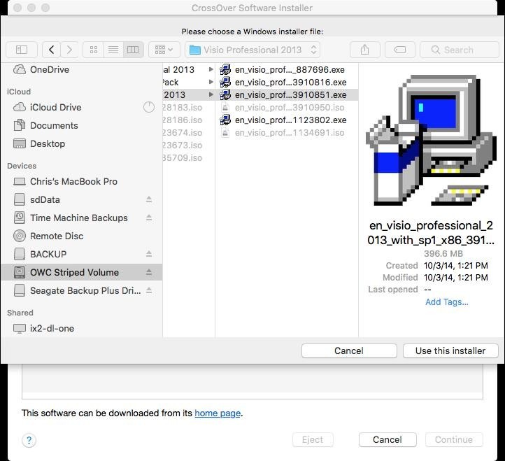 Windows sur Mac