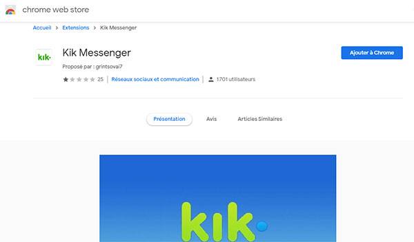 Kik pour PC