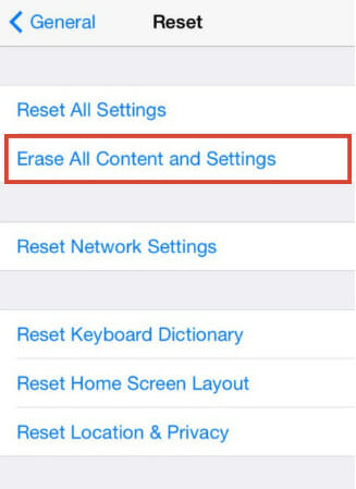 réinitialiser l'iPhone 8